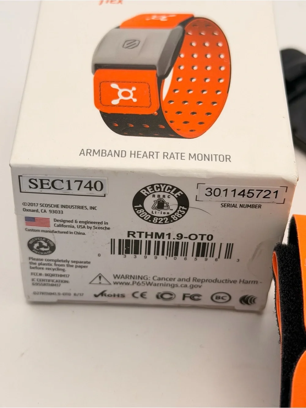 Orange Theory Fitness tracker, New, box, Extra band, Charger